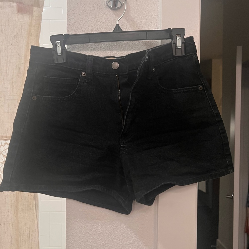 Universal Thread High Waist Black Denim Shorts